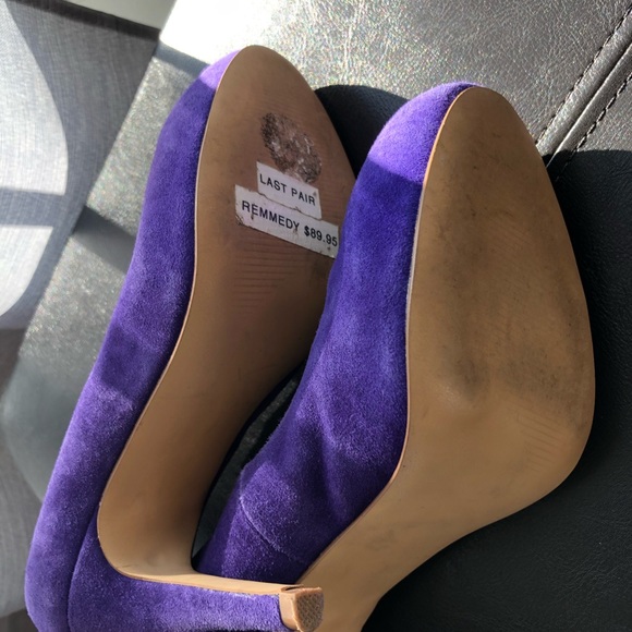 Steve Madden Remedy leather Upper Suede Heels 6M. - Picture 7 of 7